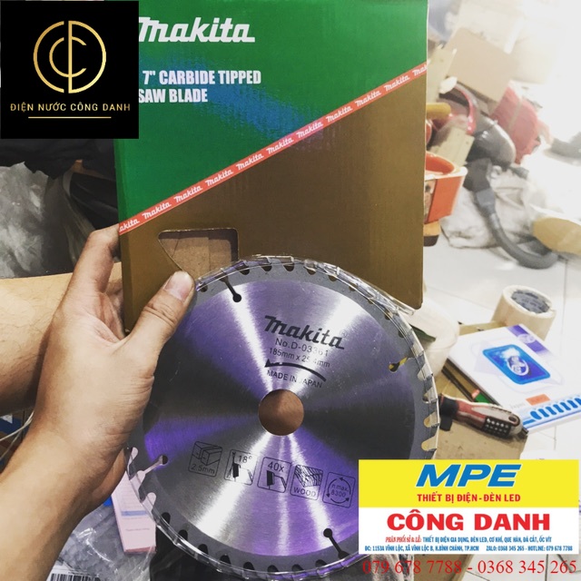 Lưỡi cắt gỗ makita 185mm x 40răng