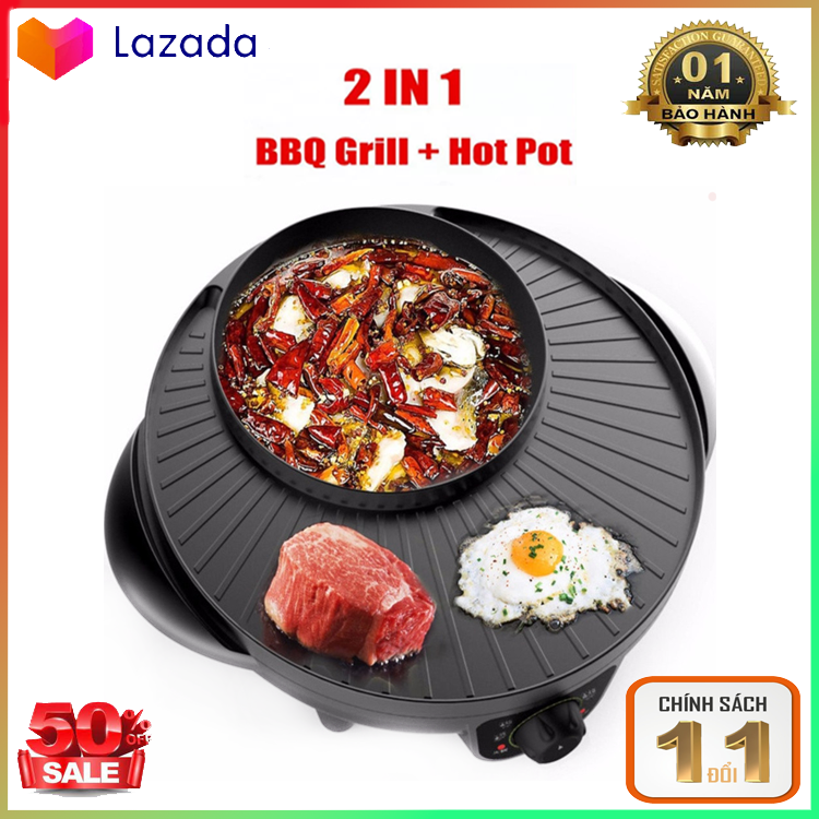 Bếp Lẩu Nướng Điện Cao Cấp  2In1 Thái Lan ,Bếp Lẩu Nướng Đa NăngVừa Ăn Lẩu Vừa Ăn Nướng Vô Cùng Hấp DẫnMen Chống DínhDễ Dàng Lau ChùiĐảm Bảo Vệ SinhAn Toàn Sức Khỏetiết kiệm điệnTiết Kiệm Thời Gian. PVL Store 5.0