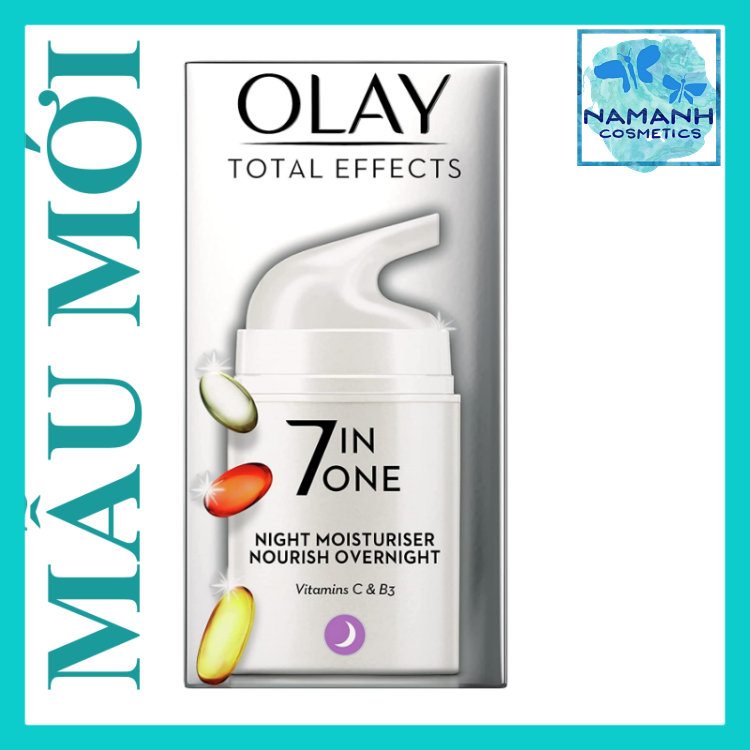 Kem dưỡng ẩm ban đêm O lay Effects Anti-Ageing 7-in-1 Night Firming Moisturiser, 50 ml