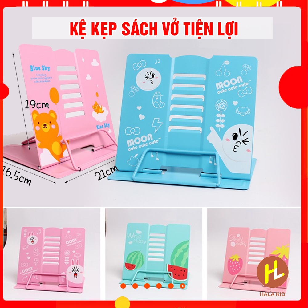 Kệ kẹp sắt sách vở giúp bé ngồi học đúng cách