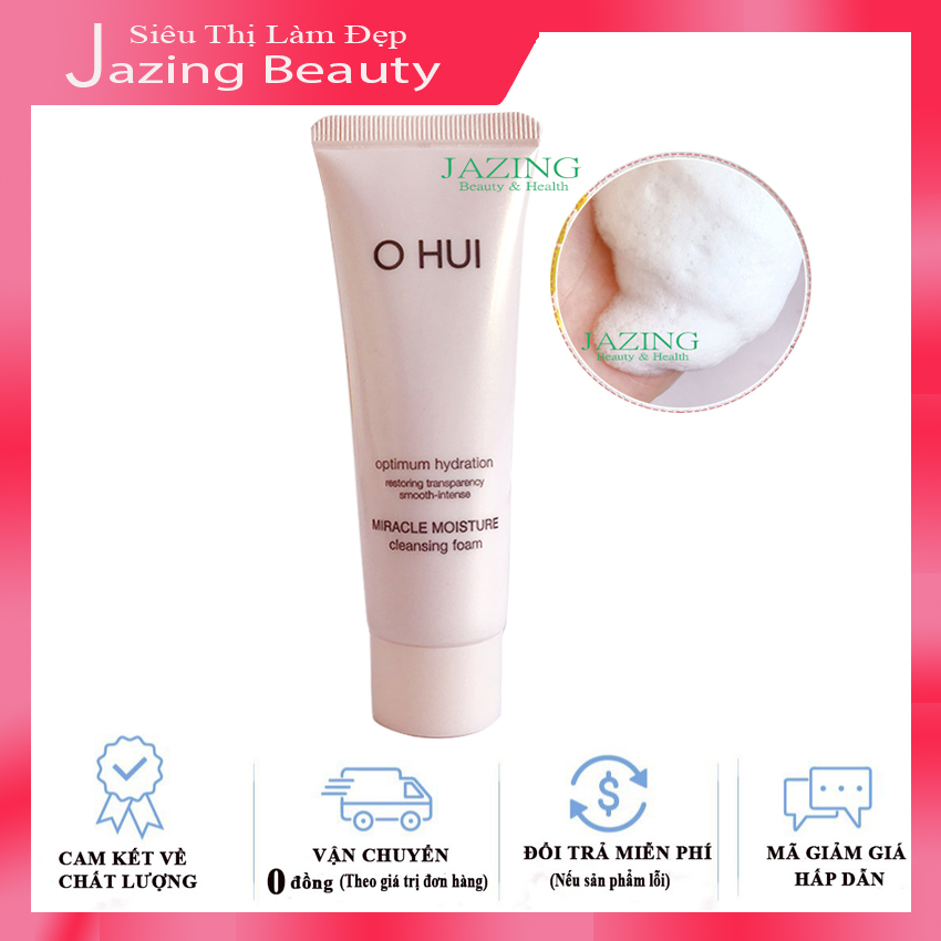Sữa Rửa Mặt Dưỡng Ẩm Ohui Miracle Moisture Cleansing Foam 40ml
