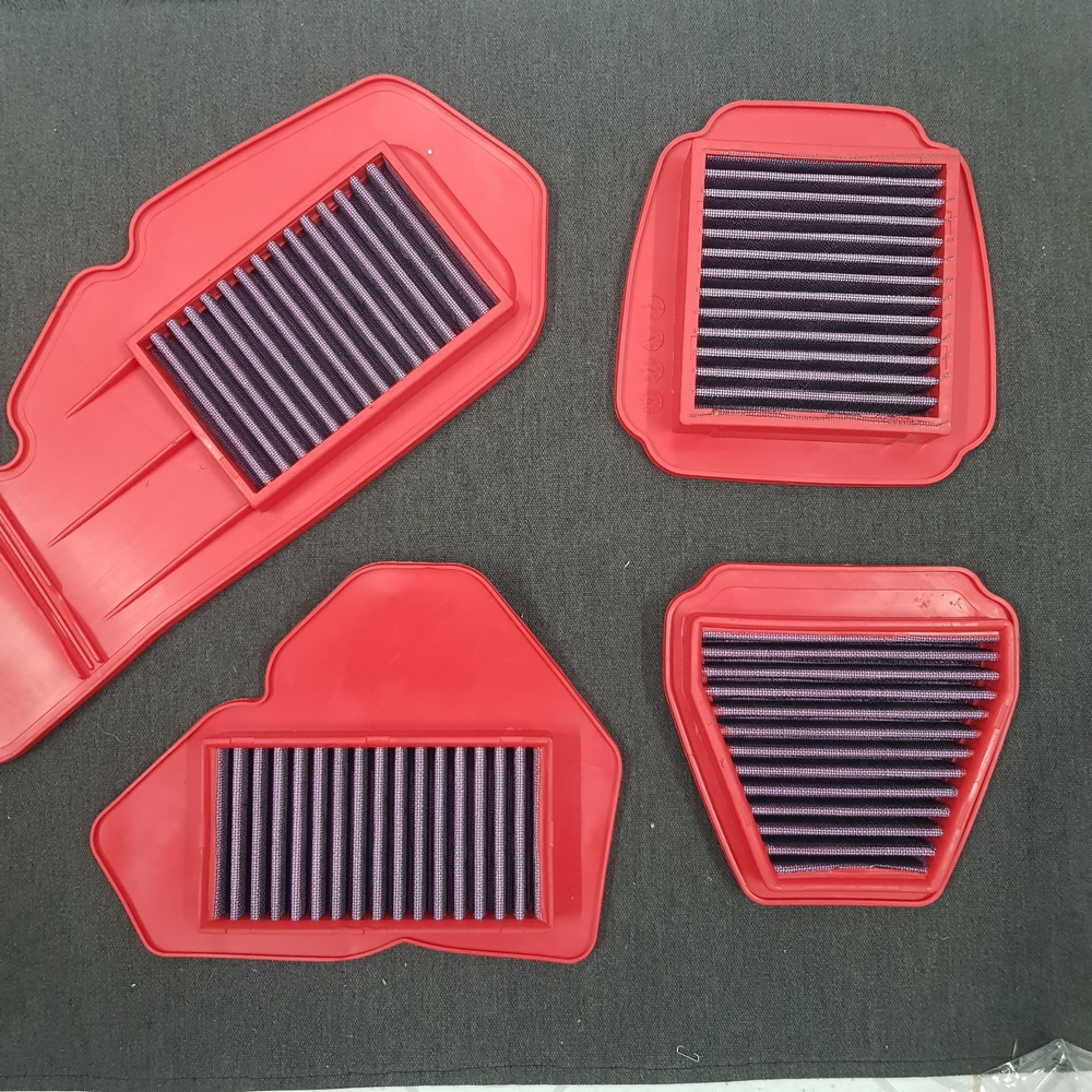 Lọc gió cao su đỏ lưới thép VARIO, SONIC, SATRIA FI, WINNER, EXCITER 150 sử dụng vĩnh viển