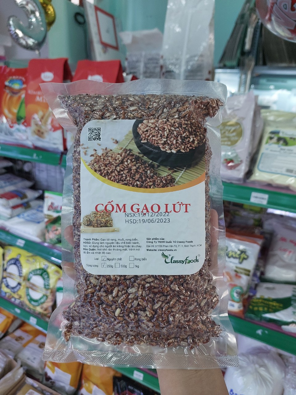 Cốm gạo lứt classy food's 250gr