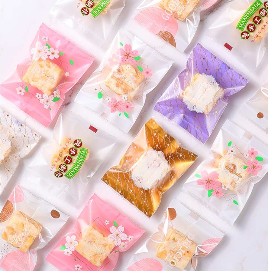 Túi đựng bánh quy, đựng bánh cookie, đựng bánh dứa mẫu hoa