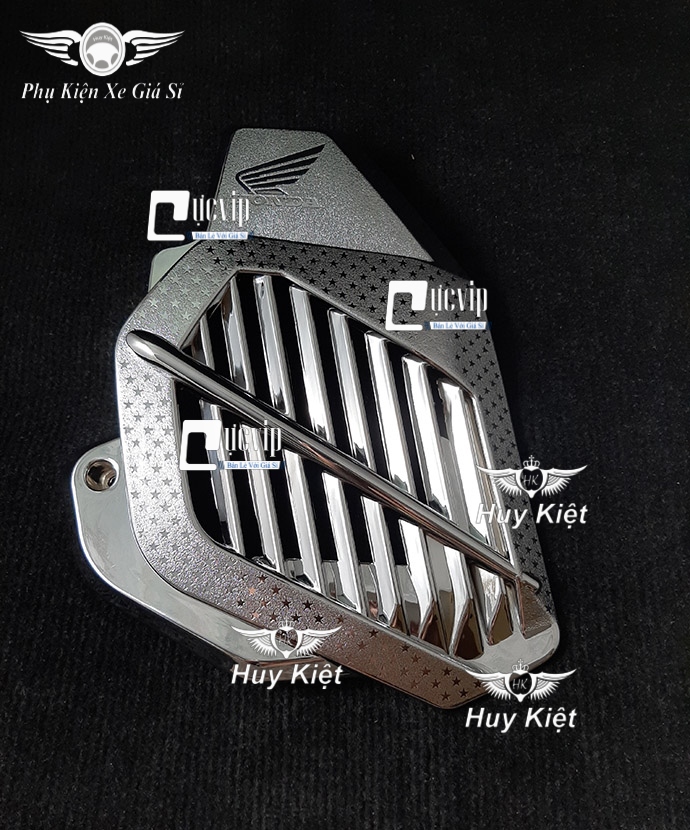 Ốp quạt gió pcx 2014 - 2017 xi inox mạ crom ms3193
