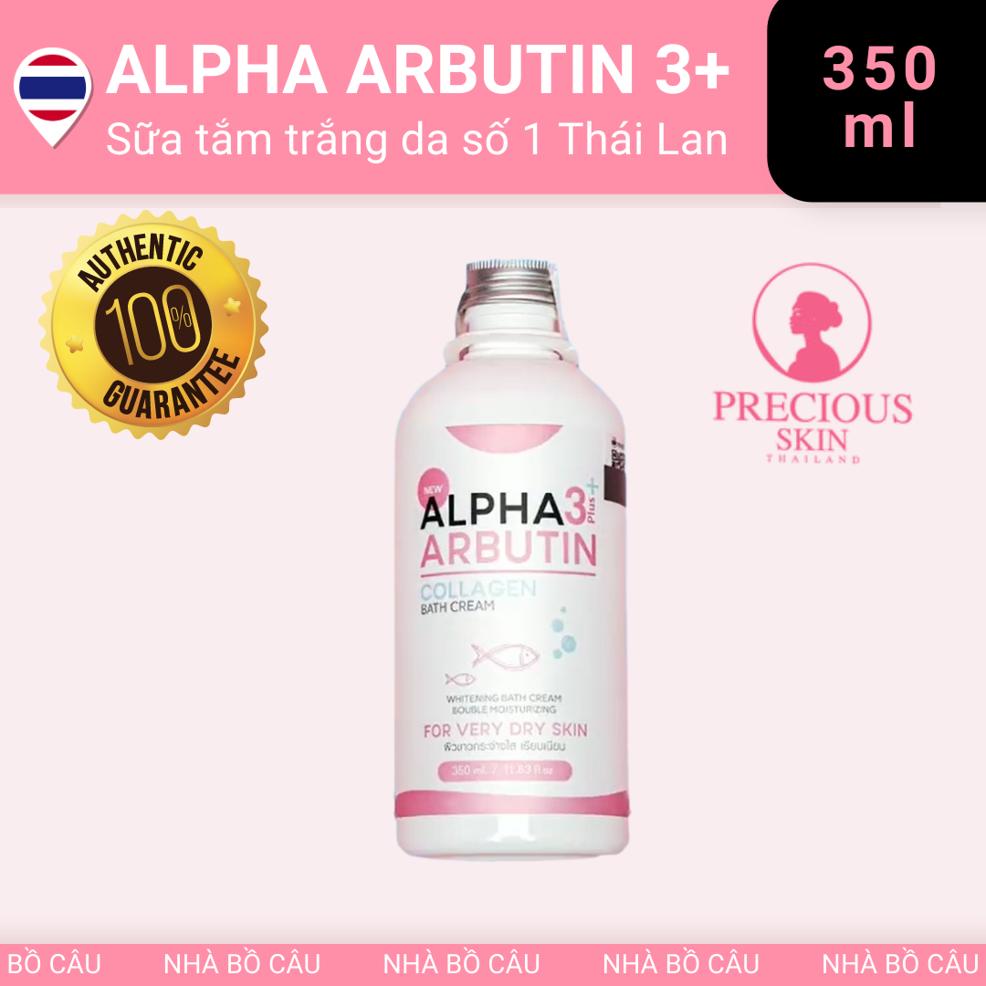 Sữa Tắm Trắng Da Alpha Arbutin 3 Plus 350ml Thái Lan Nhập Khẩu Chính Hãng