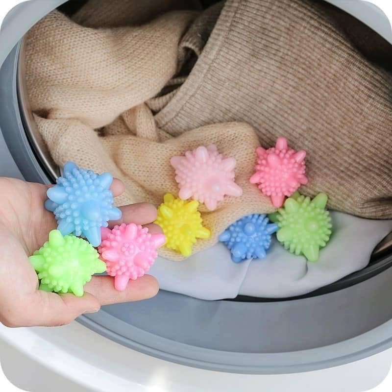 Combo 5 Bóng giặt mini sinh học siêu sạch, quả cầu gai giặt đồ siêu sạch, bóng giặt nhím Taphoatoanquoc