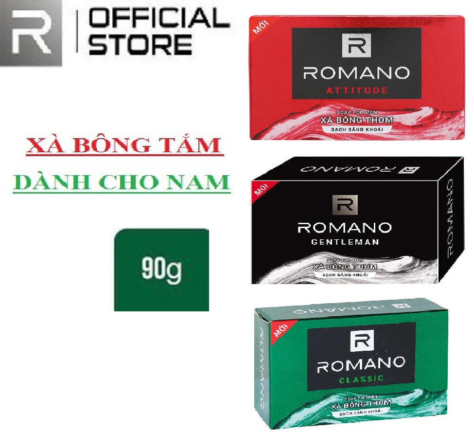 HCM - Xà Bông Cục 90g Romano đẳng cấp cho Phái Mạnh