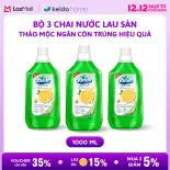 Bộ 3 Nước Lau Sàn KEIDO Chai 1L – Tinh Dầu Quế  Sả Chanh, Kháng Khuẩn, Ngăn Côn Trùng, Bảo Vệ Sàn