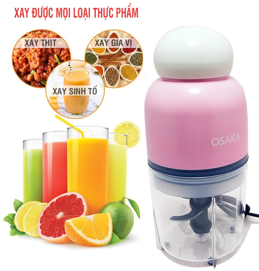 Máy Xay Đá, Xay Sinh tố, Xay Thịt, Xay Rau Đa Năng OSAKA [SIÊU GIÁ RẺ] Máy Xay Sinh Tố Thực Phẩm Đa Năng Công Nghệ Nhật Bản, Xay Nhuyễn Mọi Thứ Thật Dễ Dàng
