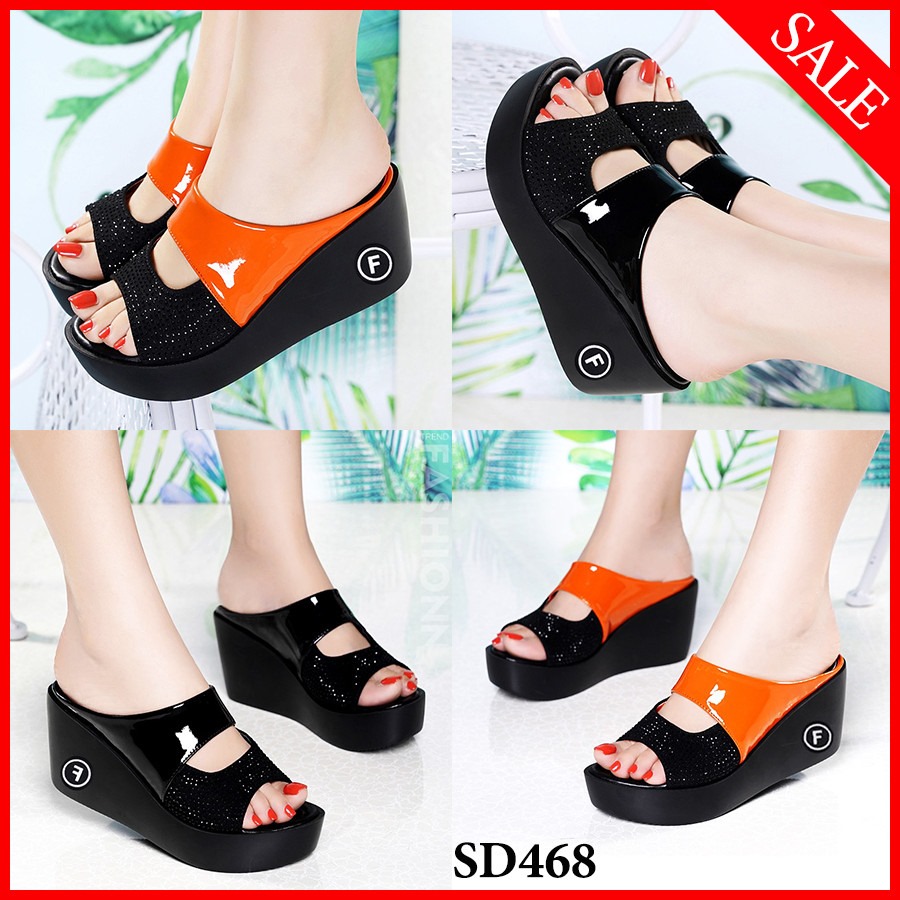 Dép sandal đế xuồng siêu xinh-SD468A