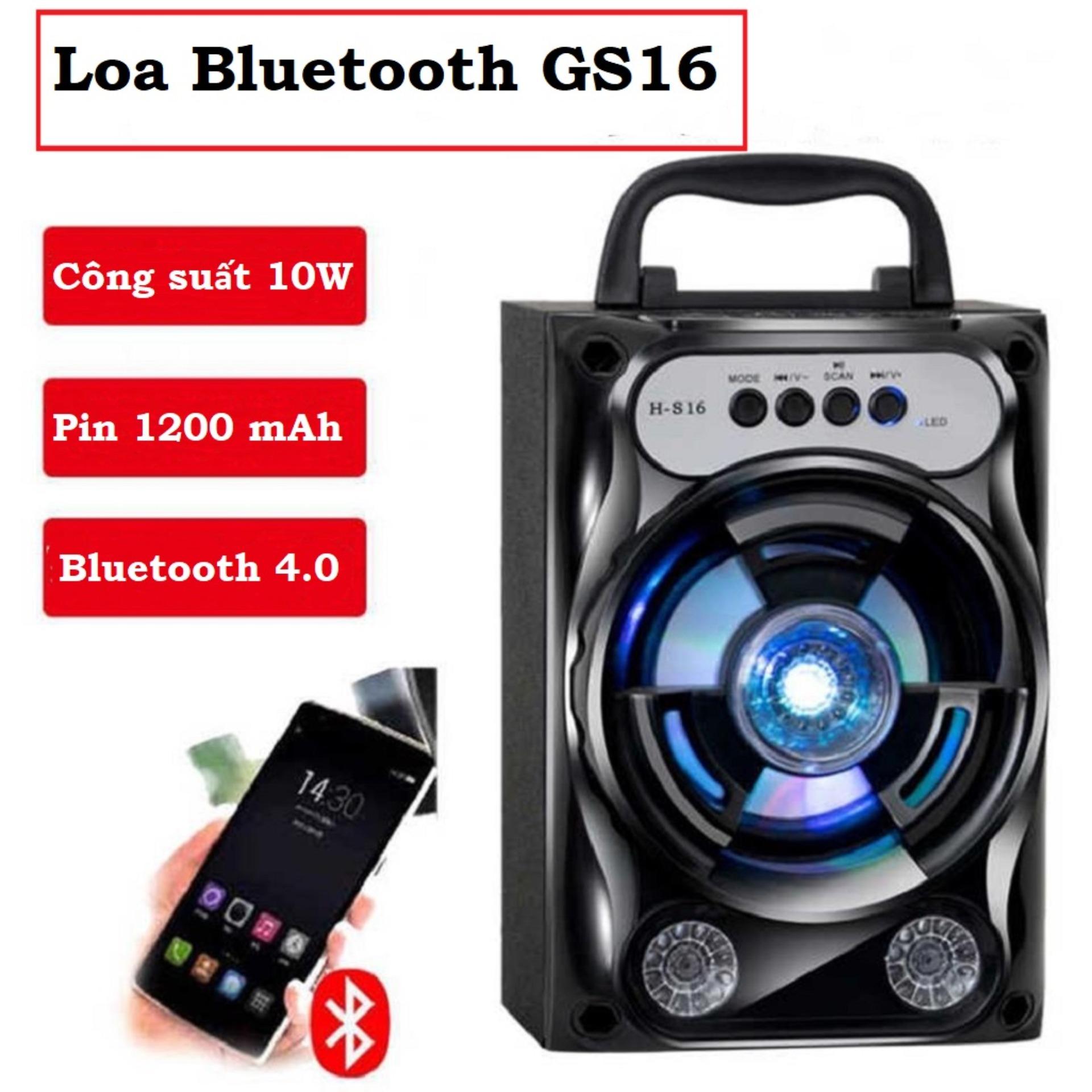 Loa bluetooth , Loa nghe nhac - Loa di động GS16 - hàng cao cấp - giá rẻ - uy tín - chất lượng - BH uy tín 1 đổi 1 bởi Bách Hóa HT
