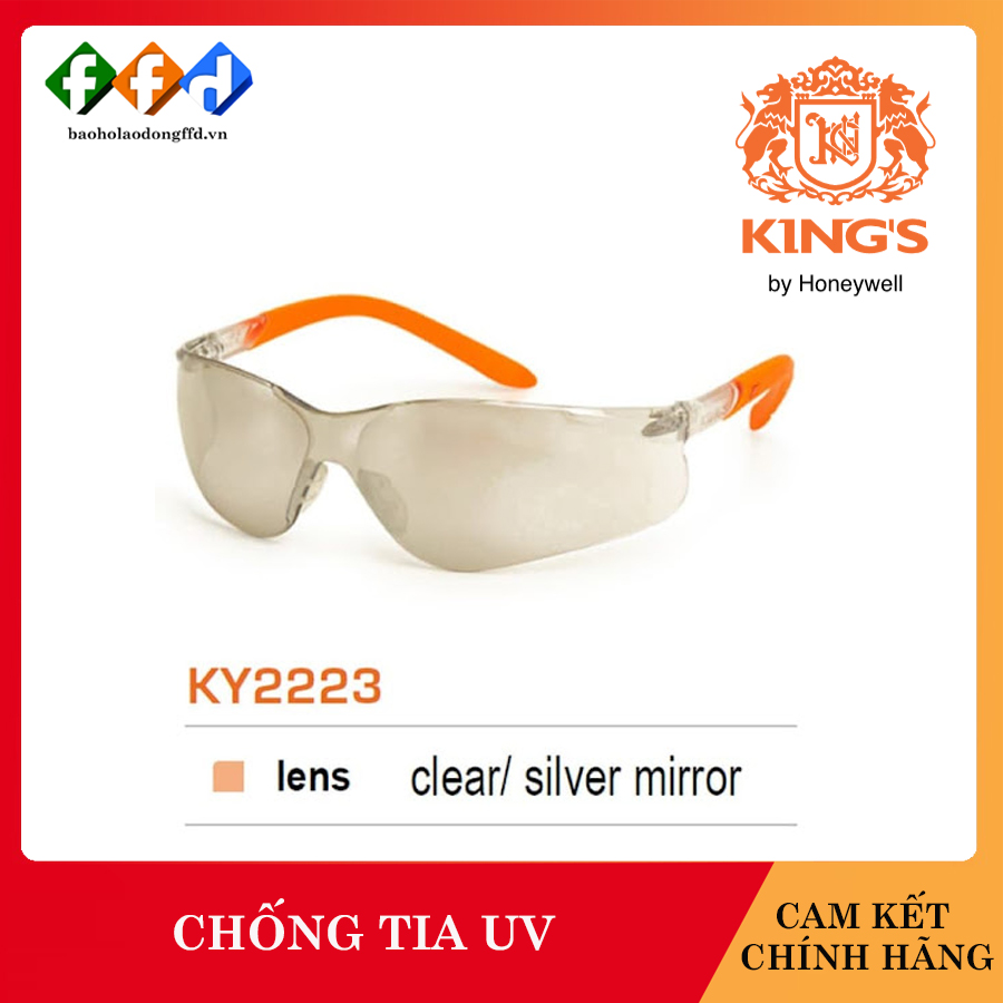 Kính bảo hộ Kings KY2223 chống bụi, tia UV, chống trầy xước đọng sương Mắt kính bảo vệ mắt đi xe máy, lao động