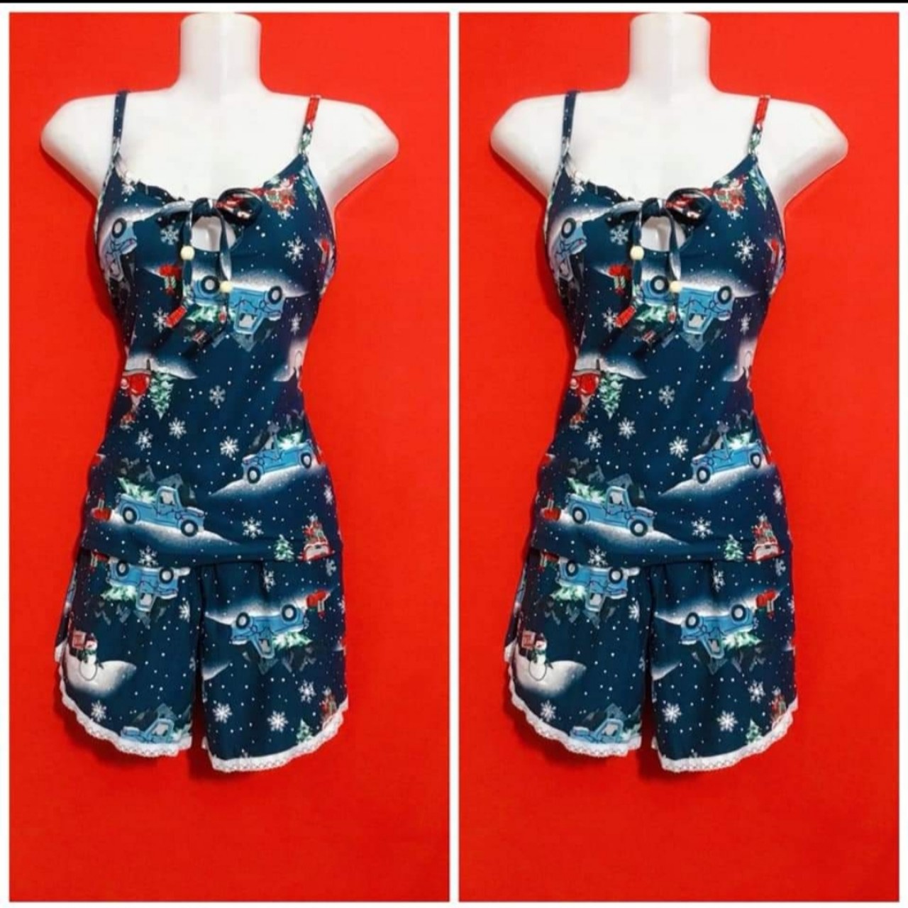 Đồ bộ 2 dây vải thun lạnh siêu dễ thương mềm mát - đồ bộ dây thun lạnh nữ