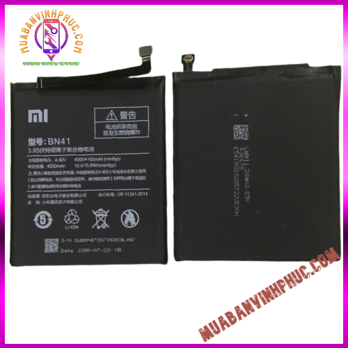 Pin xiaomi redmi note 4 / bn41 ,dung lượng 4100mah / bảo hành 12 tháng - mbvp.com