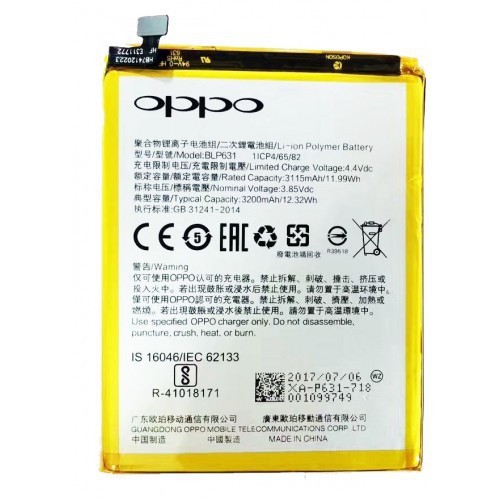 Pin điện thoại oppo f3, f5 blp631 xịn