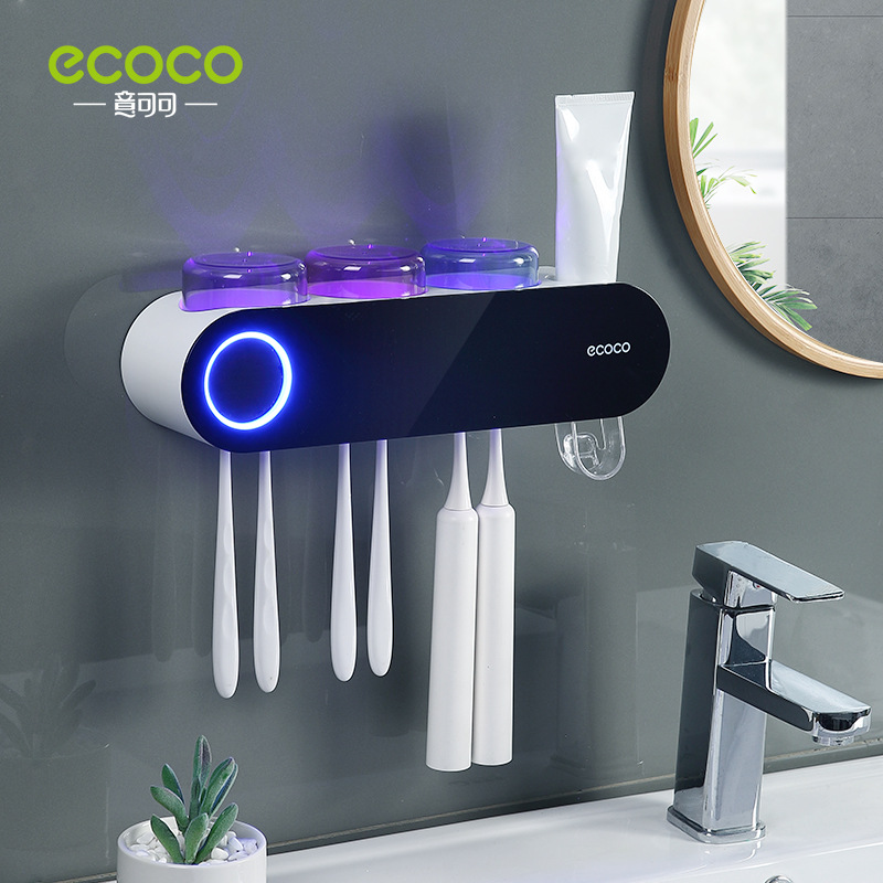 Máy tiệt trùng bàn chải đánh răng đa năng, máy khử trùng tia cực tím, kệ đựng bàn chải, kệ nhả kem đánh răng , khử khuẩn UV bàn chải đánh răng và ly , Tiệt trùng bàn chải đánh răng , E2110