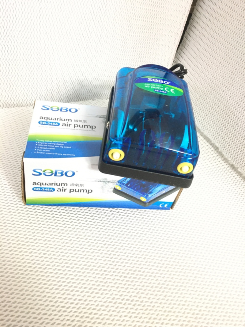 Máy sủi oxy 2 vòi sobo sb 348 dành cho hồ cá cảnh