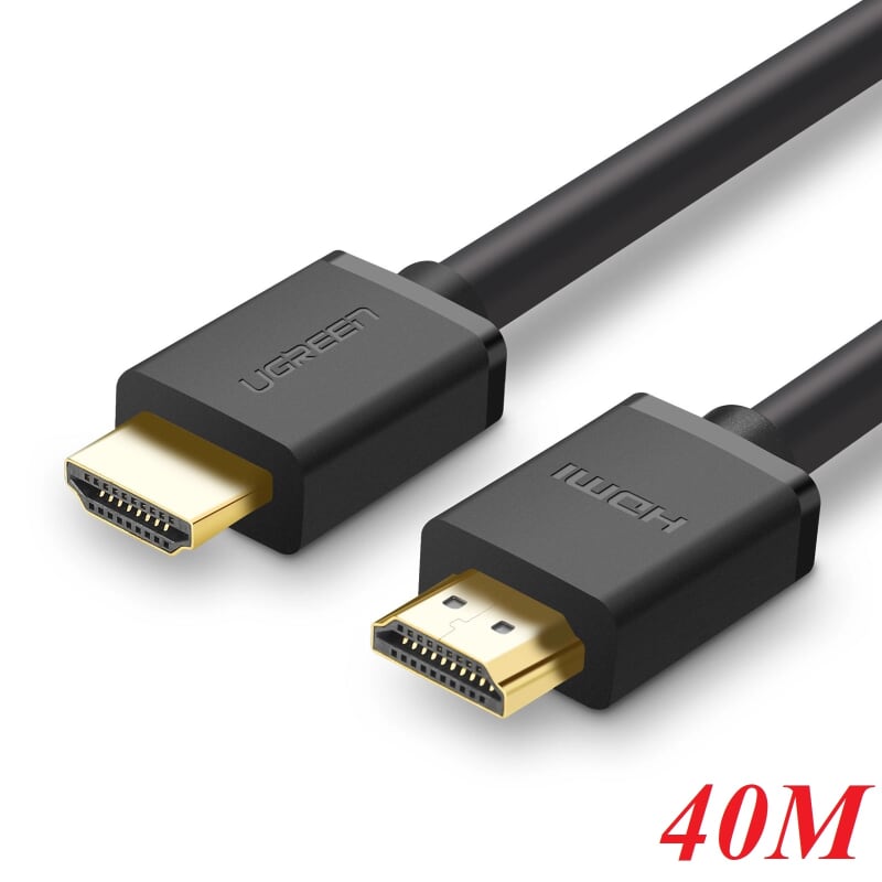 Ugreen 40591 40m màu đen cáp tín hiệu hdmi chuẩn 1.4 hỗ trợ phân giải 4k * 2k hd104