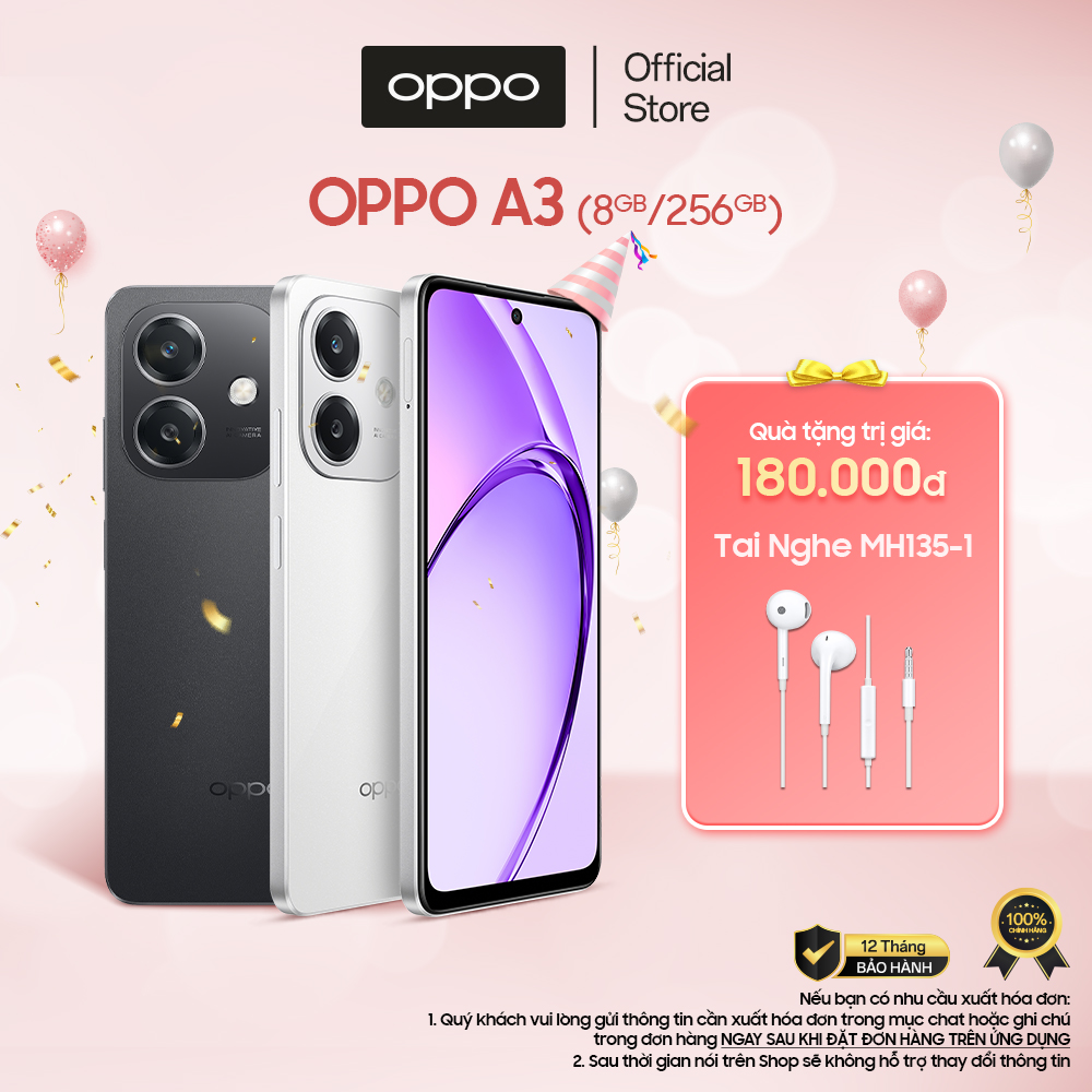 Điện Thoại OPPO A3 (8GB/256GB) - Hàng chính hãng