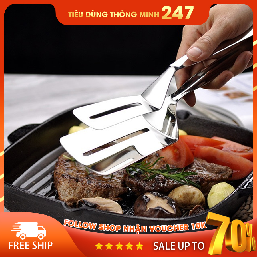 Kẹp gắp thức ăn bằng inox chuyên dùng cho nhà bếp