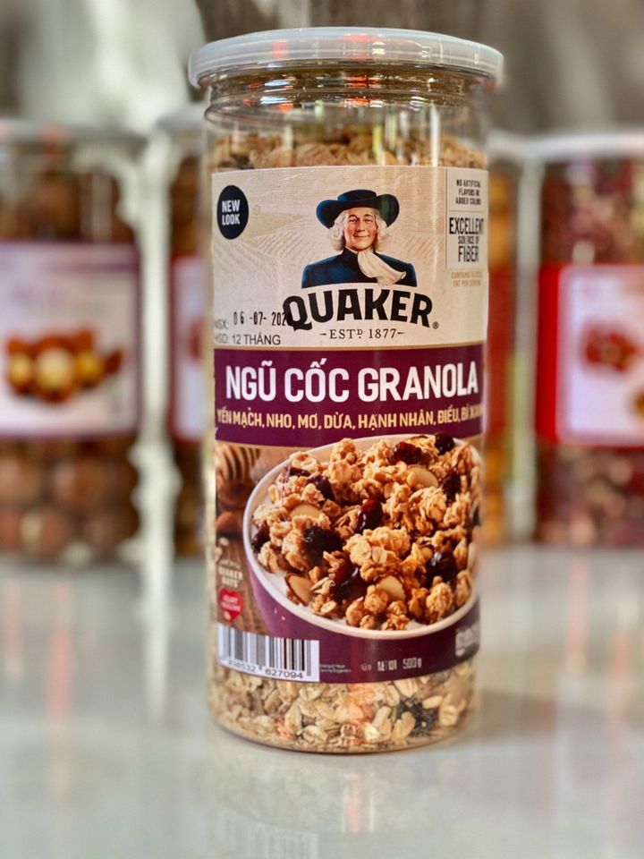 [HCM]Ngũ Cốc Ăn liền Granola Trộn Các loại hạt dinh dưỡng thiên nhiên Lọi 500gr
