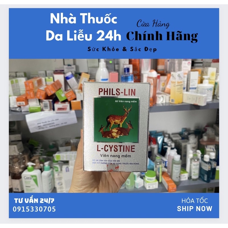 L-cystine Phil-S-lin Lcystine Philslin 500mg viên uống bổ gan.