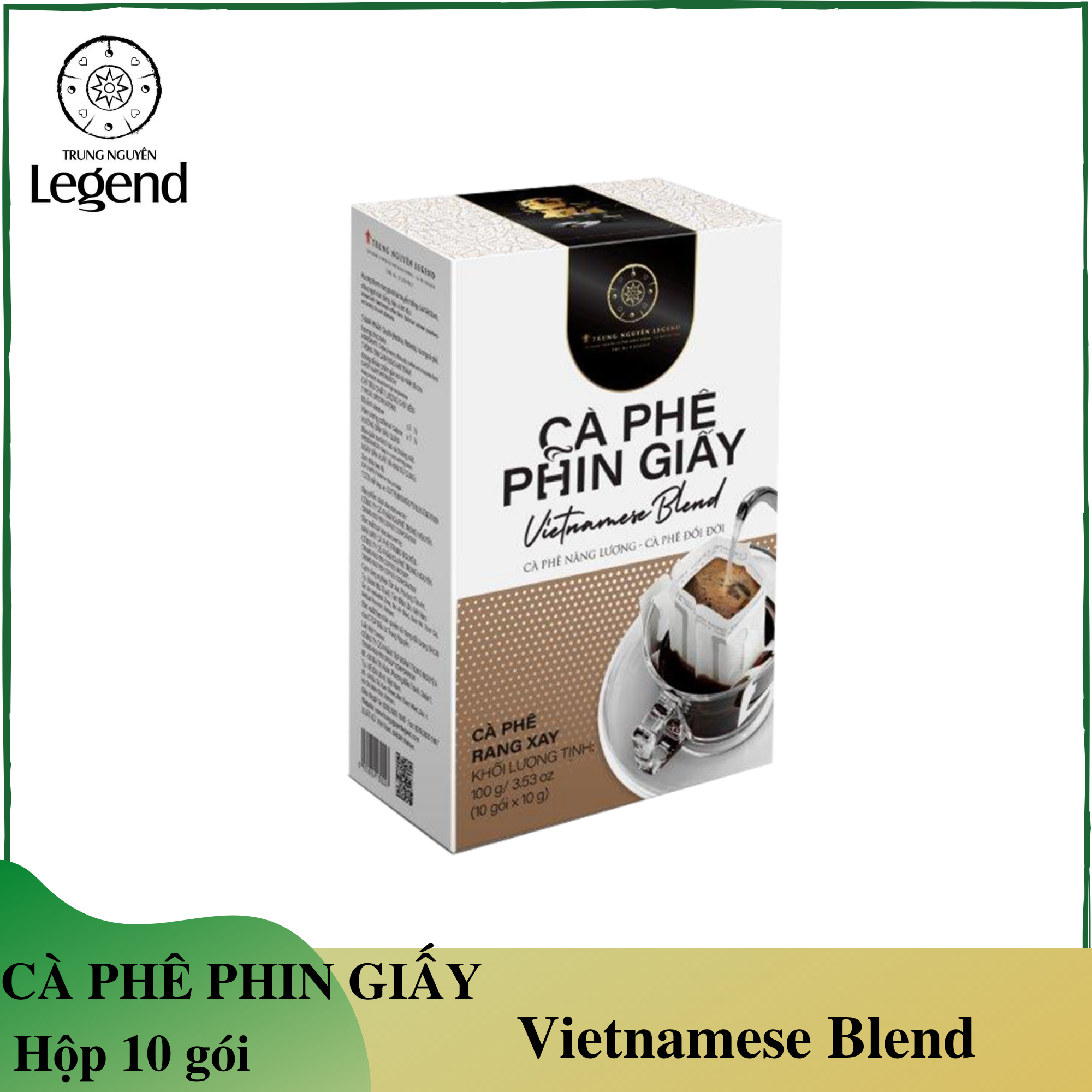 Cà Phê Phin Giấy Trung Nguyên Vietnamese Blend - Cà phê phin lọc giấy - Trung Nguyên legend