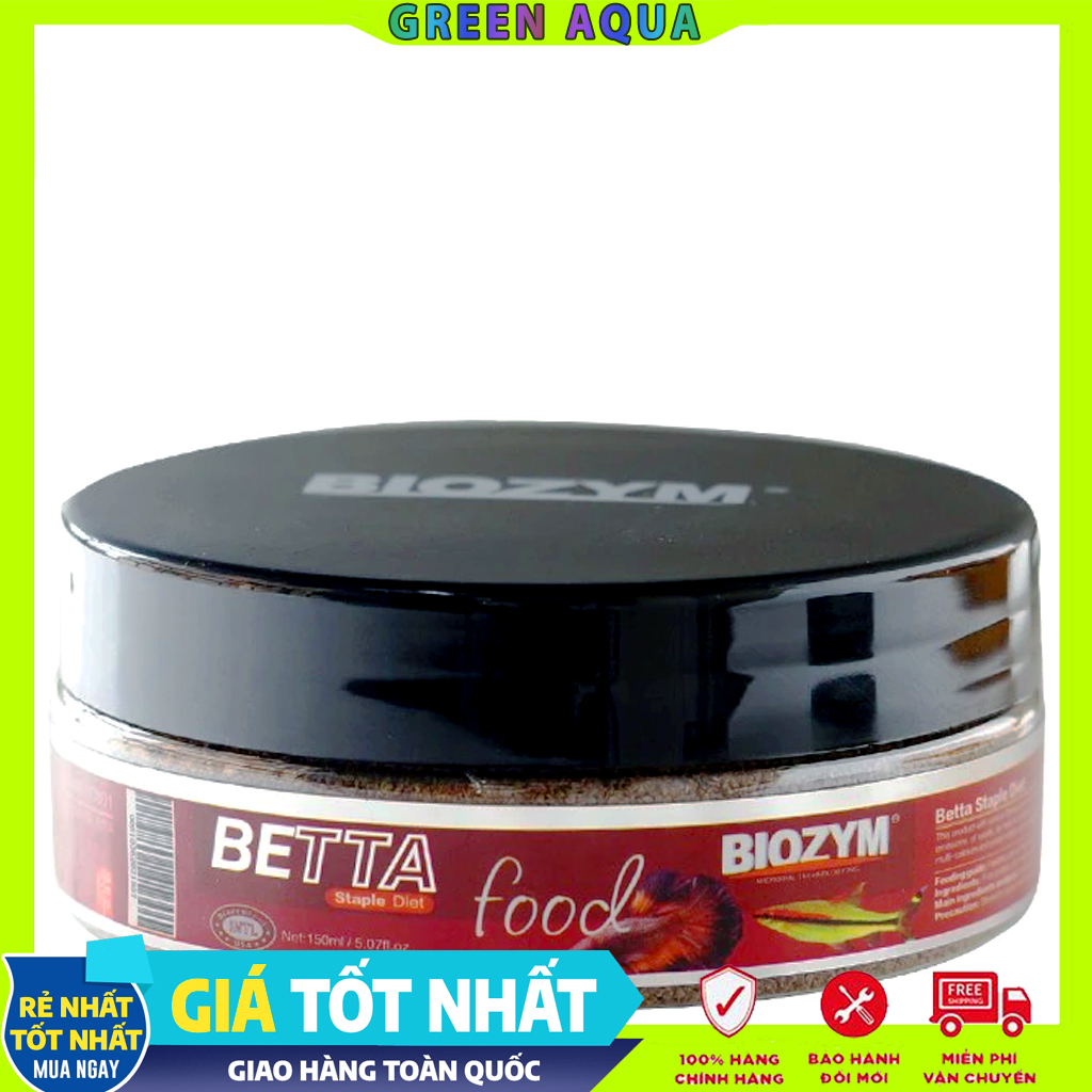 BIOZYM - Betta & Neon Fish Food | Thức ăn cám hạt giàu dinh dưỡng cho cá Betta, Guppy và cá cảnh thủy sinh