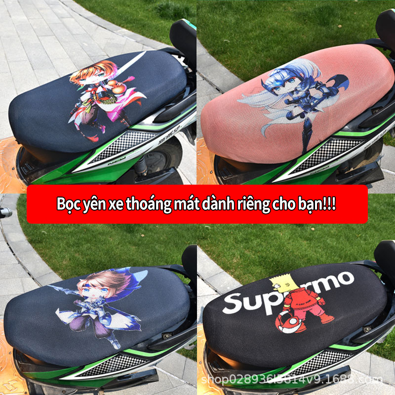 Bọc yên xe máy; Bọc yên chống nắng, phản quang, bền đẹp, thoáng khí cho xe máy, xe điện, máy tay ga