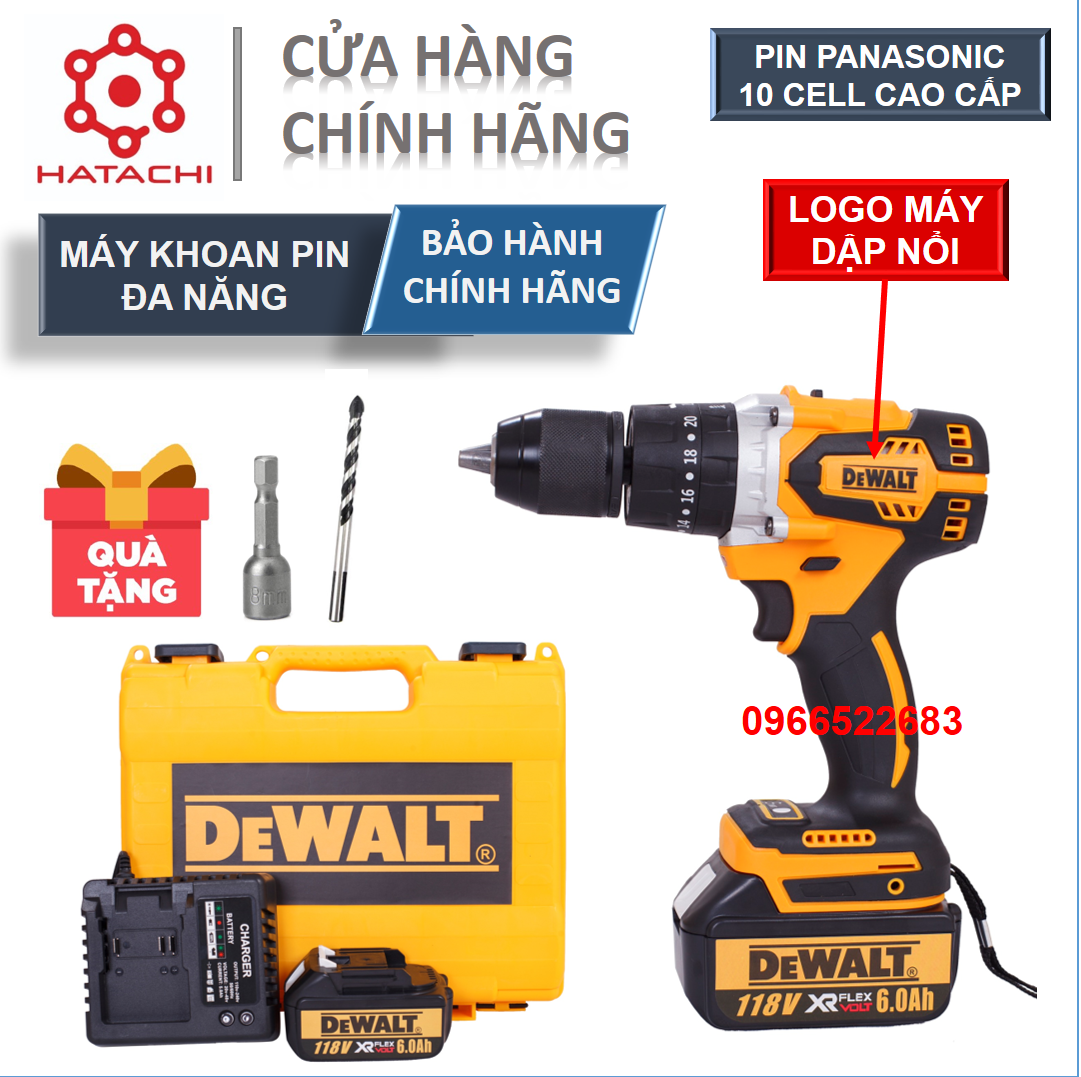 Máy khoan pin | Máy khoan pin 3 chức năng có búa | Máy khoan không chổi than