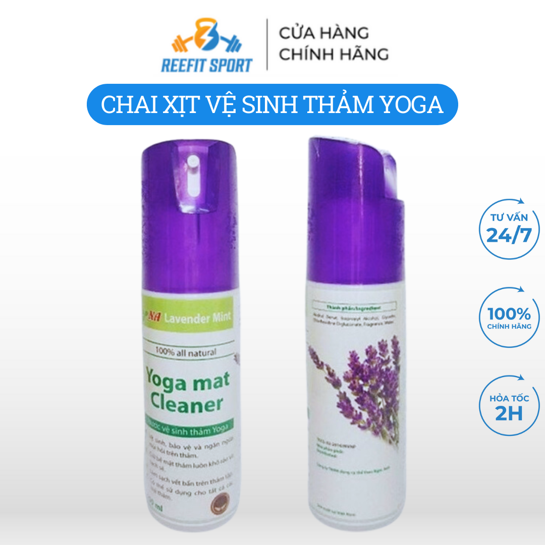 Dung Dịch Vệ Sinh Thảm Tập Yoga Lavender Mint (100ml)