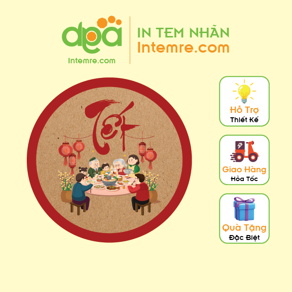 In tem nhãn giấy decal dán intemre.com tem dán tết hình tròn kt: 4cm