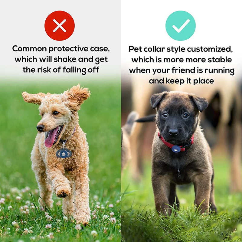 Dog Collar(4 Pack), Silicone Pet Collar Case for Apple Airtags , Anti-Lost Air Tag Case Pet Loop Holder Black+Blue - Thiết bị định vị GPS | ThuCungMall.com Dog Collar(4 Pack), Silicone Pet Collar Case for Apple Airtags , Anti-Lost Air Tag Case Pet Loop Holder Black+Blue - Thiết bị định vị GPS | ThuCungMall.com
