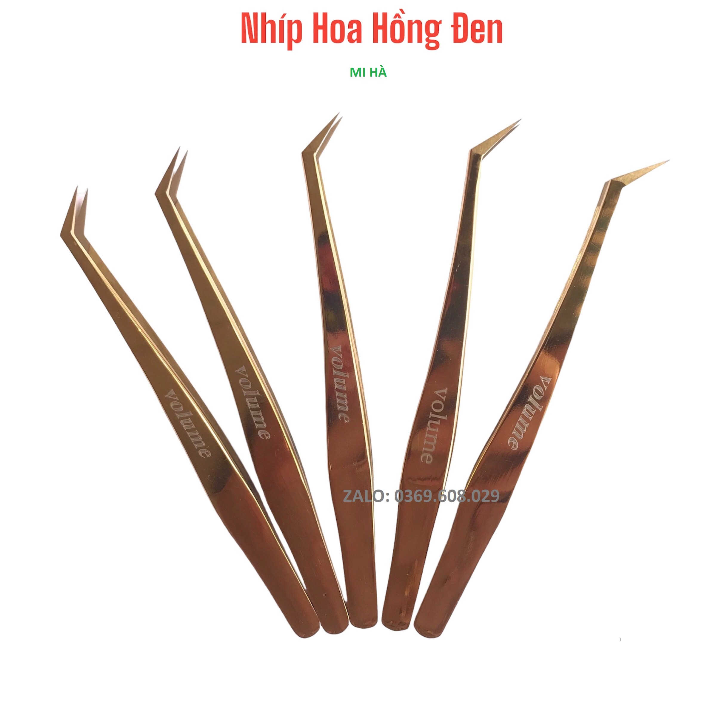 Nhíp hoa hồng đen phủ nhám nano,nhíp volume cao cấp, nhíp nối mi , cây gắp mi bao test từ 8-20d_phụ liệu mi hà