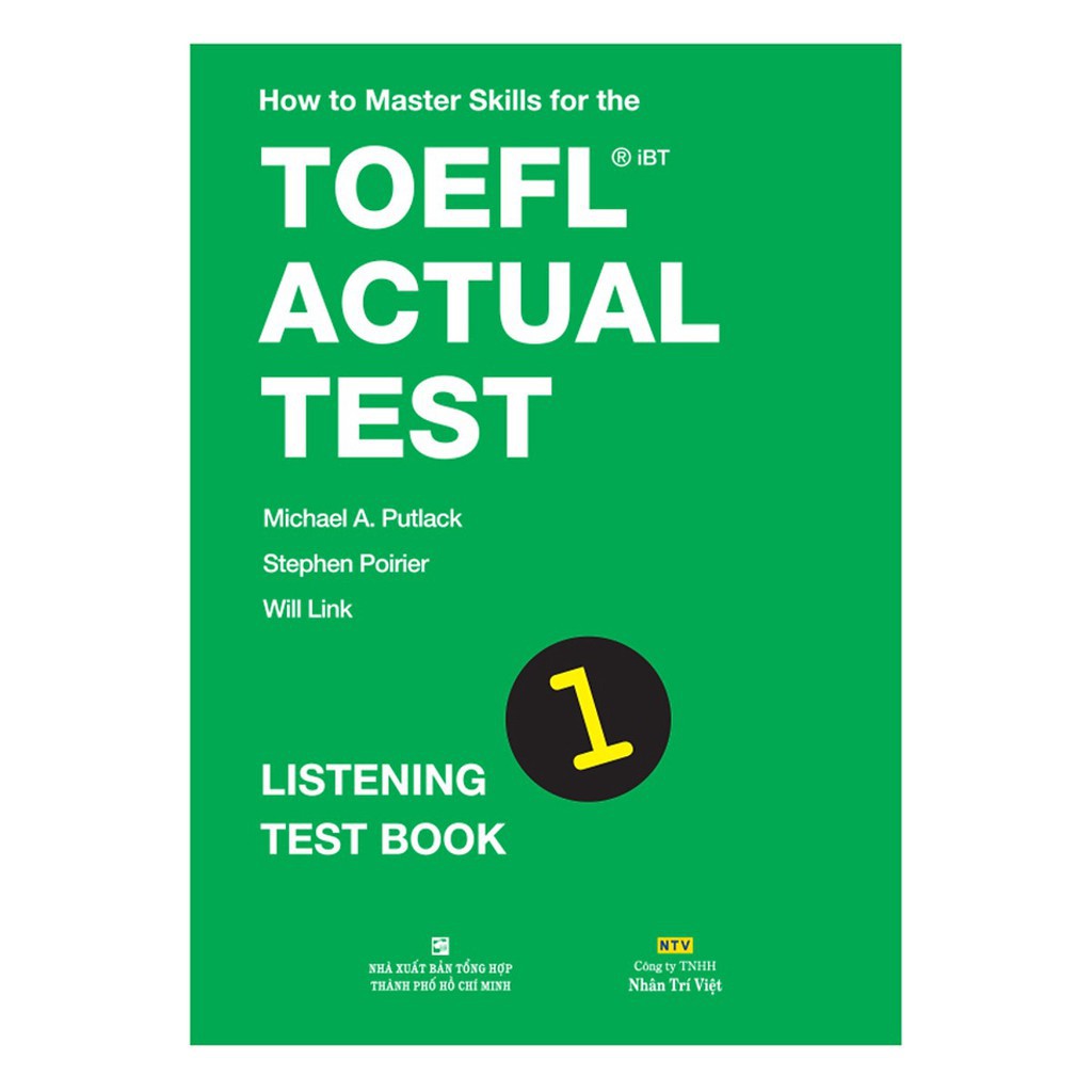 Ns minh tâm - sách - how to master skills for the toefl ibt actual test: listening test book 1