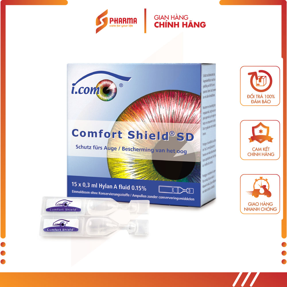 Comfort Shield® SD - Dung dịch nhỏ mắt đa liều không chất bảo quản [Đức] [Hộp 15 Tép]