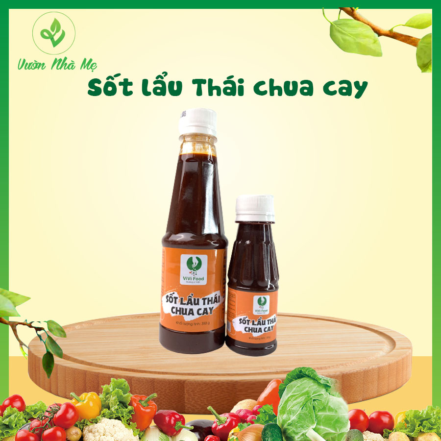Sốt lẩu thái chua cay Hưng Phát chuẩn vị lẩu thái 120gr, 350gr - Vườn Nhà Mẹ - Nước sốt đậm đà, thơm ngon đậm vị