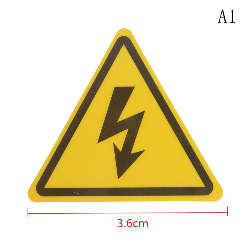 Bengzhar 2 miếng dán đề can nhãn hiệu an toàn cảnh báo điện cao áp nguy