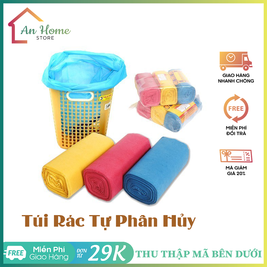 Túi rác tự phân huỷ cuộn 1kg giá rẻ