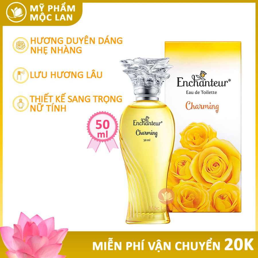 Nước hoa nữ thơm lâu, nước hoa Enchanteur mùi thơm quyến rũ và lôi cuốn mang phong cách Pháp 50ml - Mỹ phẩm Mộc Lan