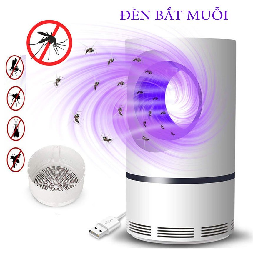 Đèn bắt muỗi, đèn diệt côn trùng điện quang, Đèn bắt muỗi - Đèn diệt muỗi cao cấp Máy Diệt Muỗi Thông Minh Kiêm Đèn Ngủ - Đèn Bắt Muỗi,Côn Trùng Có Cổng USB