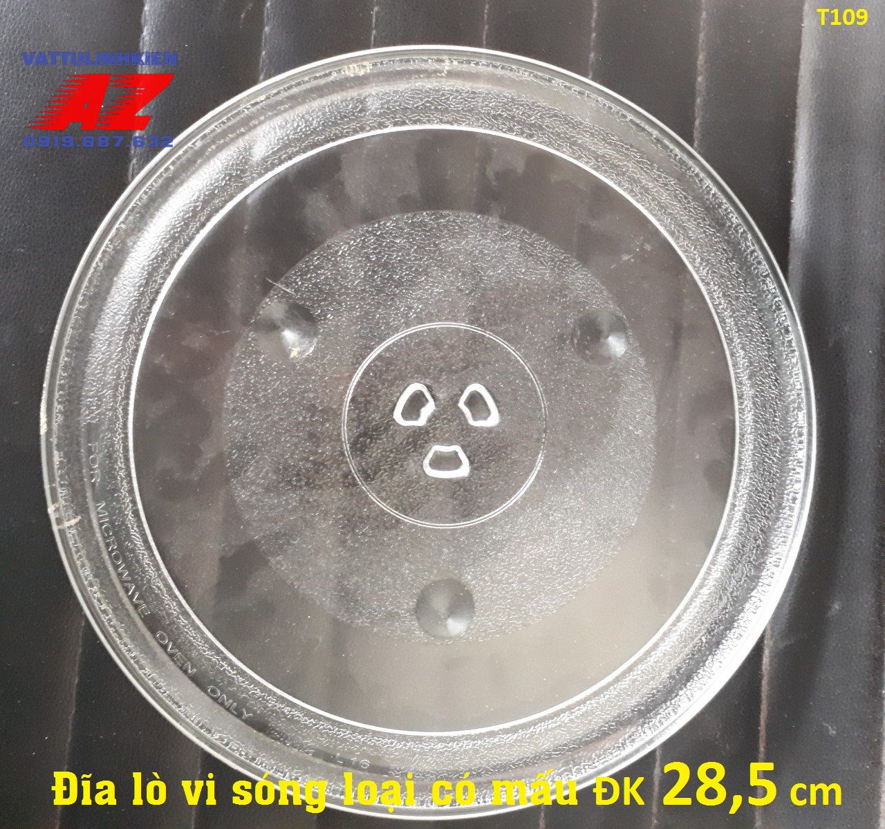 Đĩa lò vi sóng 28.5cm có mấu quay cho lò dung tích 22L-25L