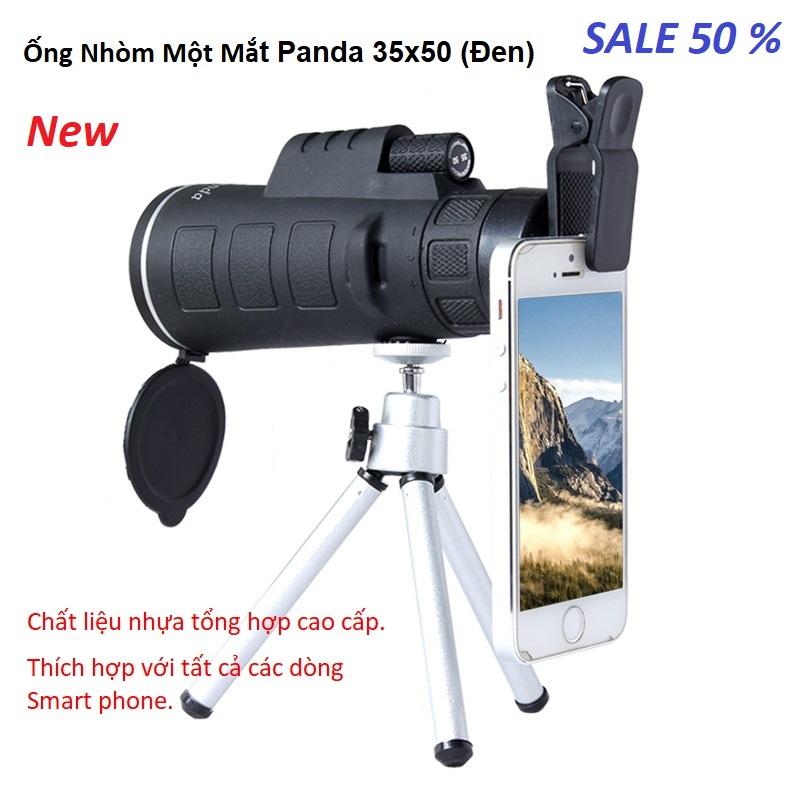 Ống nhòm,ống nhòm 1 mắt, Ống Nhòm Một Mắt Panda 35x50 (Đen) cao cấp, gắn kết nối với camera điên thoại, nhìn xa rõ nét, Bảo Hành 1 Đổi 1 Toàn Quốc