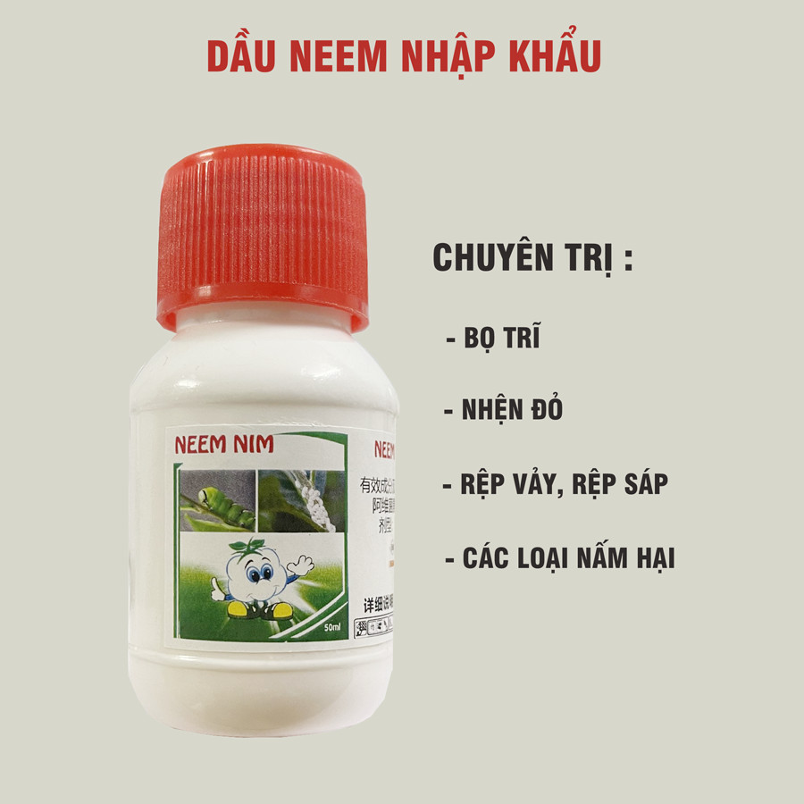 Dầu neem nim nhật bản phòng trị sâu bệnh, hoa màu cho cây