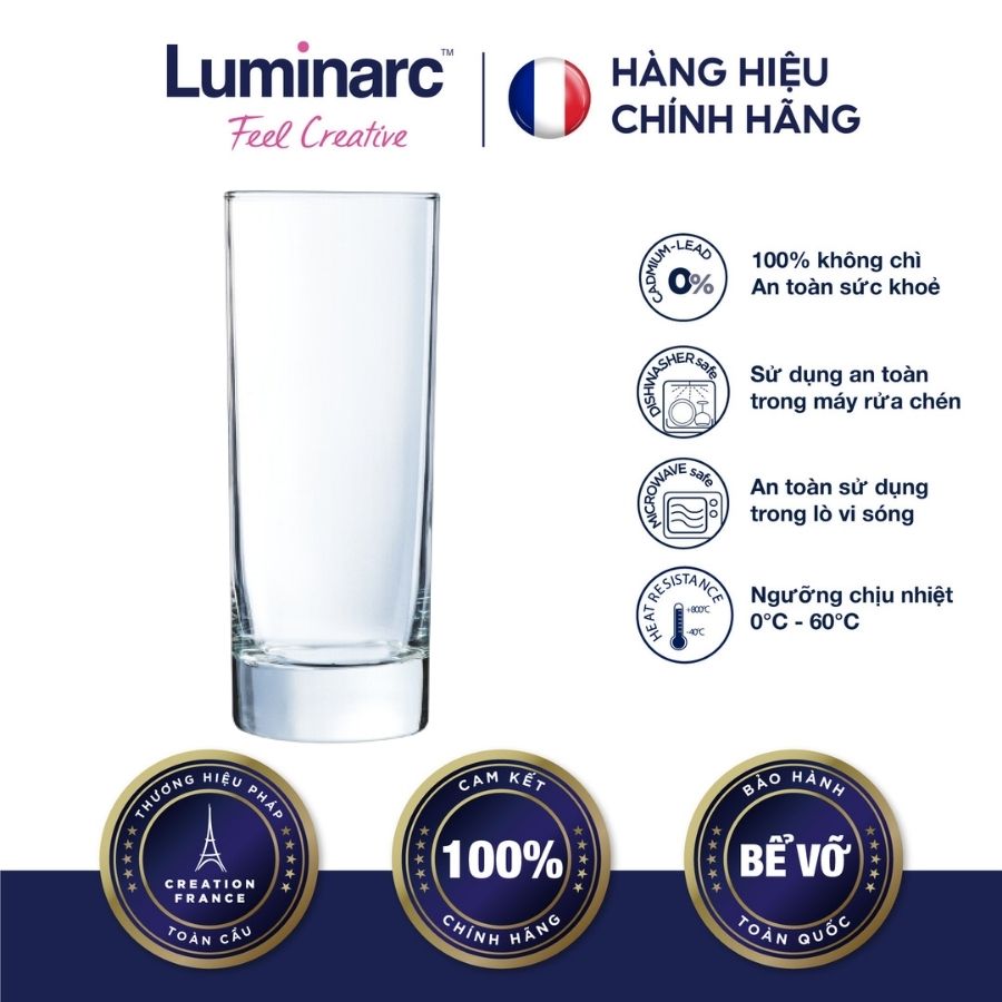 Bộ 6 ly thuỷ tinh luminarc islande shot 60ml - luis40375 - hộp arcoroc
