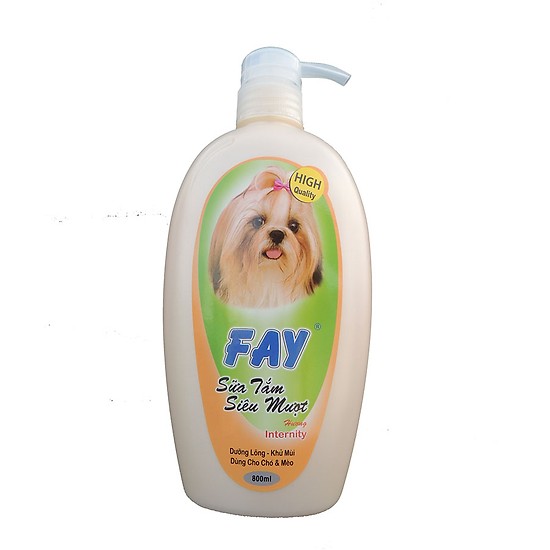 Sữa tắm chó mèo fay siêu mượt hương internity 800ml