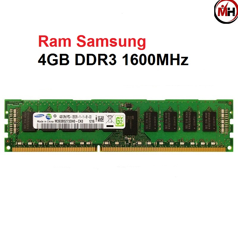 Ram samsung pc máy bàn ddr3 8g 4g bus 1600mhz
