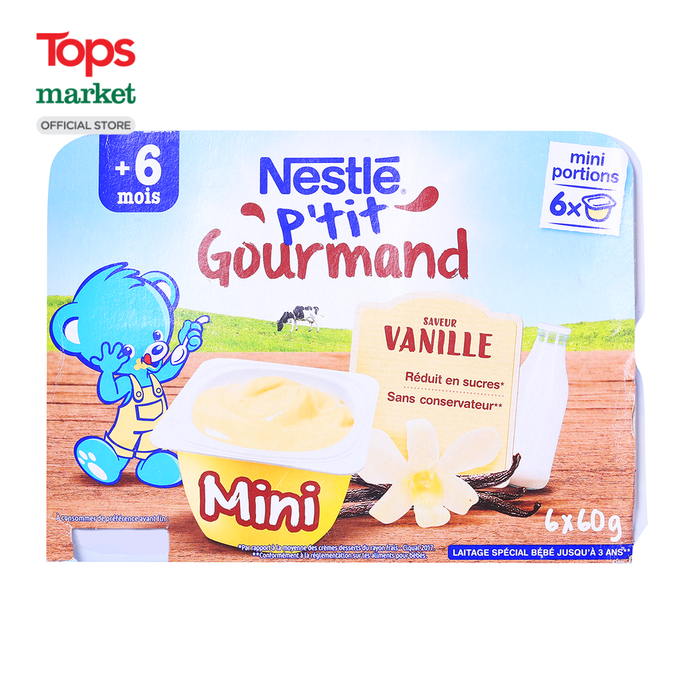 6 Hộp Váng Sữa Nestle Vị Vani 60G - Siêu Thị Tops Market