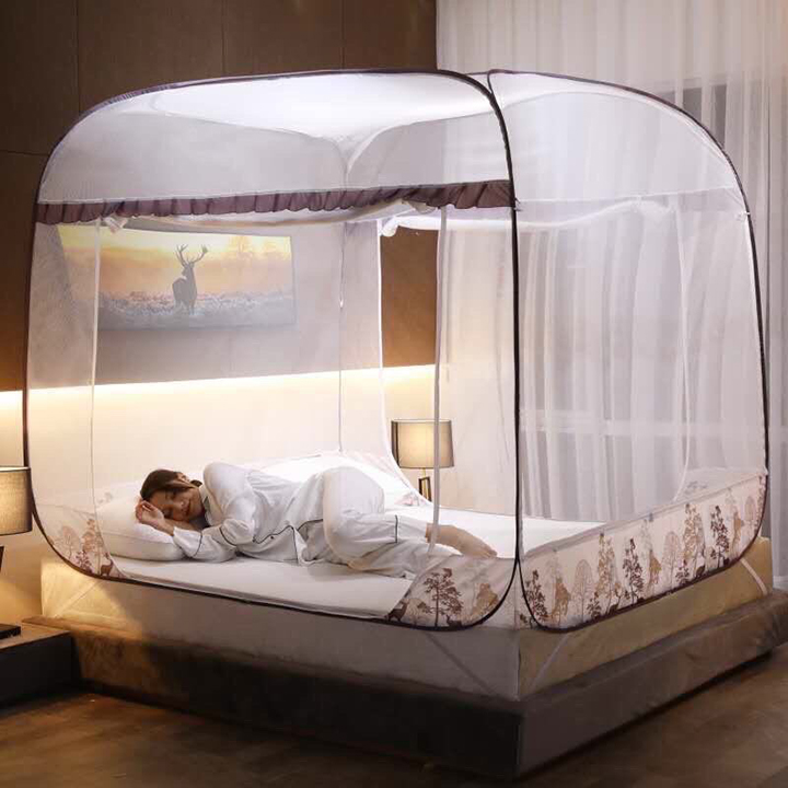 Màn chụp tự bung - mùng chụp cao cấp - màn chụp có viền chống muỗi - màn chụp gấp gọn nhiều kích thước 1m62m, 2m*2m2. hàng việt nam chất lượng cao